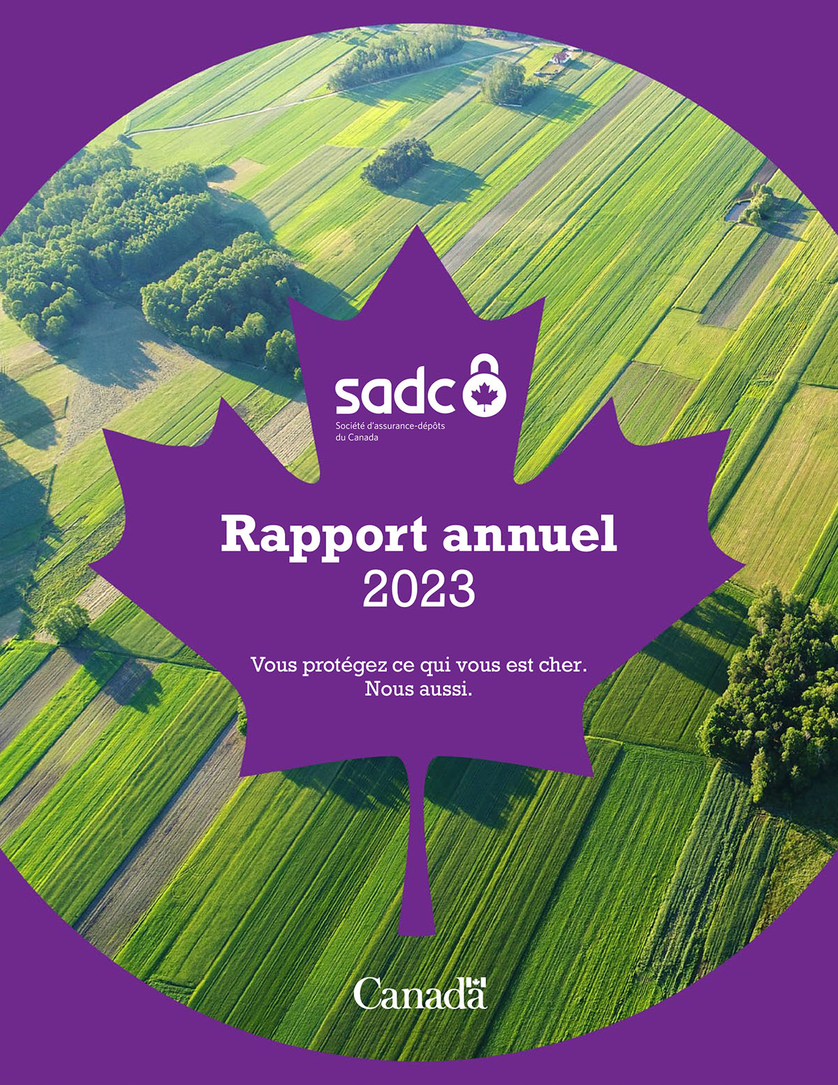 Couverture du Rapport annuel 2023 de la SADC - Vous protégez ce qui vous est cher. Nous aussi.
