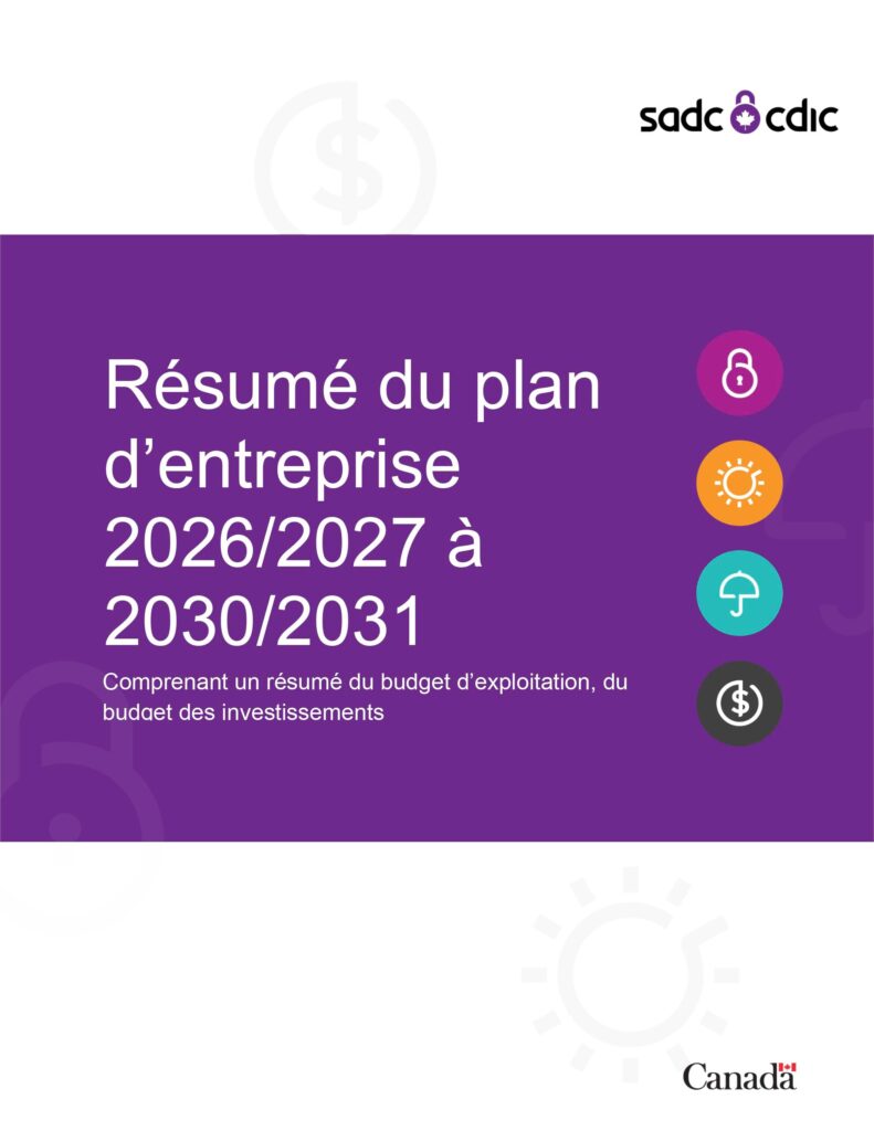 Résumé du plan d’entreprise 2026-2027 à 2030-2031